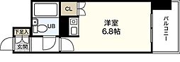ダイアパレス皆実町 ワンルームの間取図画像