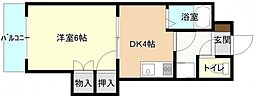 間取図画像 1K