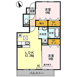 間取図画像 2LDK