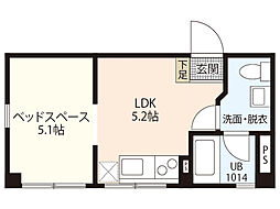 マリアンテ ワンルームの間取図画像