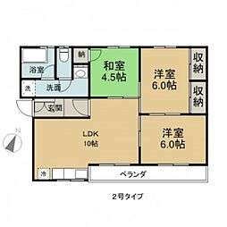 メゾンスマ 3LDKの間取図画像