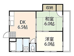 重森ビル2 2DKの間取図画像