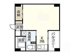 ミオパエーゼ ワンルームの間取図画像