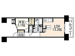 ザ・広島フロント 1LDKの間取図画像