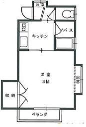 ハイツマルコ 1DKの間取図画像