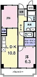 カーサ・グランデ 2LDKの間取図画像