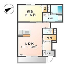 メゾンドシェリルY 1LDKの間取図画像
