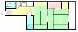 佐古ビル 2DKの間取図画像