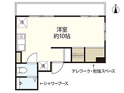 MKビル ワンルームの間取図画像
