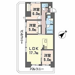 シャーメゾンステージ呉中央 3LDKの間取図画像