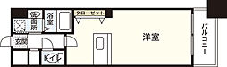グラヴィスコート加古町 ワンルームの間取図画像