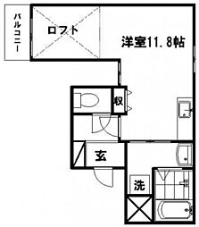 ファミーリエ昭和町 ワンルームの間取図画像
