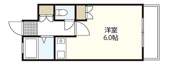 エソール光南 ｜広島県広島市中区光南2丁目(賃貸マンション1R・2階・19.00㎡)の写真 その2