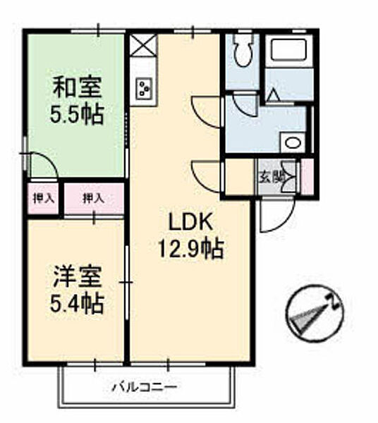 メゾン・ア・アンネタージュ ｜広島県広島市安芸区矢野南4丁目(賃貸アパート2LDK・2階・50.78㎡)の写真 その2