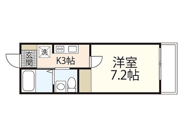 カッサフォルテ光南 ｜広島県広島市中区光南1丁目(賃貸アパート1K・3階・21.09㎡)の写真 その2