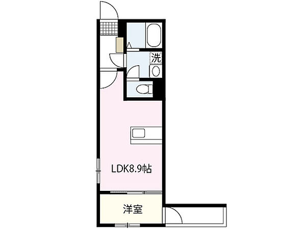 セブンプロート舟入幸町 ｜広島県広島市中区舟入幸町(賃貸アパート1LDK・3階・29.34㎡)の写真 その2