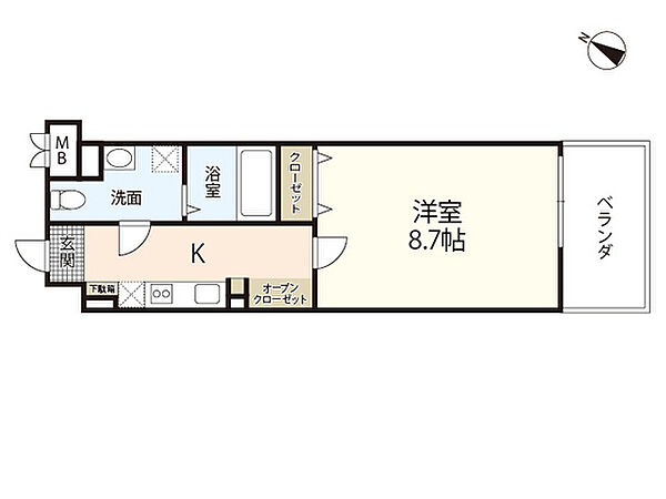 FanTasy space千田町 ｜広島県広島市中区千田町3丁目(賃貸マンション1K・4階・29.47㎡)の写真 その2