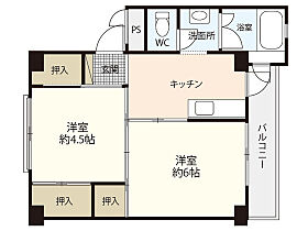 ビレッジハウス宮ヶ迫3号棟  ｜ 広島県呉市焼山宮ヶ迫2丁目（賃貸マンション2K・3階・33.54㎡） その2