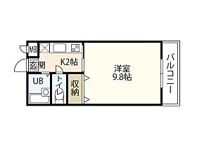 ＫＳビル  ｜ 広島県広島市安芸区矢野西2丁目（賃貸マンション1K・2階・30.20㎡） その2