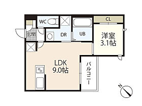 Regalest Villa 西川口  ｜ 広島県広島市中区西川口町（賃貸アパート1LDK・3階・30.40㎡） その2