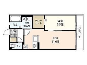 Ｐｈｉｌｏｓｏｐｈｉａ横川  ｜ 広島県広島市西区三篠町3丁目（賃貸アパート1LDK・3階・40.70㎡） その2