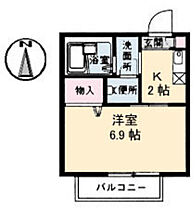 広島県広島市南区東雲本町1丁目（賃貸アパート1K・2階・22.77㎡） その2