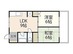 間取図画像 2LDK