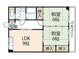 間取図画像 2LDK