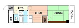 イトービル・3 1DKの間取図画像