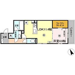 間取図画像 1LDK