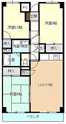 サンライフ松谷 3LDKの間取図画像