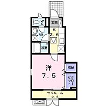 メリオル 105 ｜ 新潟県新潟市中央区関屋大川前１丁目10番19号（賃貸アパート1K・1階・32.15㎡） その2