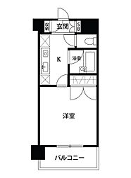 メゾン・ド・ラルジュ 1Kの間取図画像