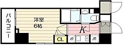 N-stageMisato 1Kの間取図画像