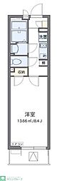クレイノルナルミエール三郷 1Kの間取図画像