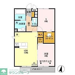 エクセル弐番館 1SLDKの間取図画像