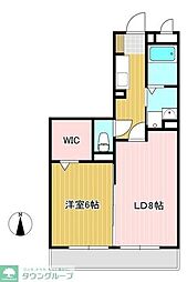 OTT'sHIRO2 1LDKの間取図画像