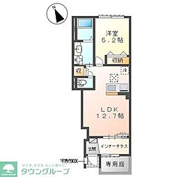 越谷市宮本町 アパートIV期新築工事 1LDKの間取図画像