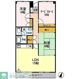 ファミール吉川 3LDKの間取図画像