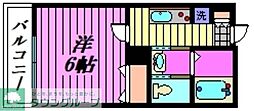 Mark Duo三郷中央 1Kの間取図画像