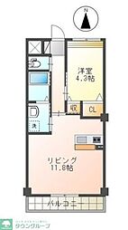 シャルム 1LDKの間取図画像