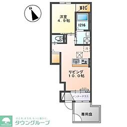 アメニティハウス 1LDKの間取図画像