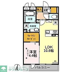 Confort 1LDKの間取図画像