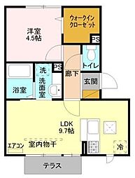 ピラタス15 1LDKの間取図画像