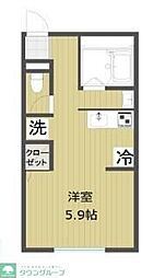ボア・ヴィアージェン越谷 1Kの間取図画像