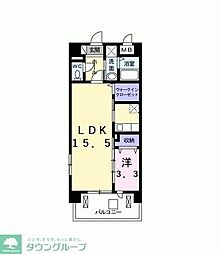 メゾンドラック 1LDKの間取図画像