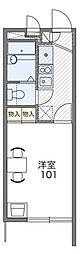 レオパレス九番街 1Kの間取図画像