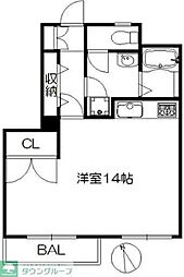 グレートメゾン土屋 ワンルームの間取図画像