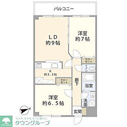 SPRINGCOURT 2LDKの間取図画像