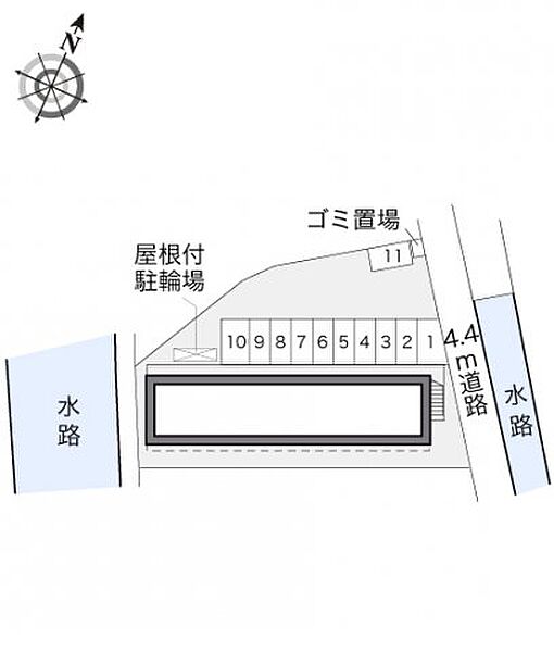 レオパレスリバーサイド 202｜広島県福山市北本庄3丁目(賃貸アパート1K・2階・23.18㎡)の写真 その3